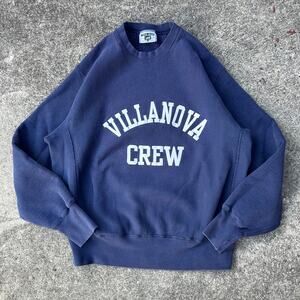 Vintage Villanova Crew Sweatshirt - 1990s - Lee / Made in USA - Large